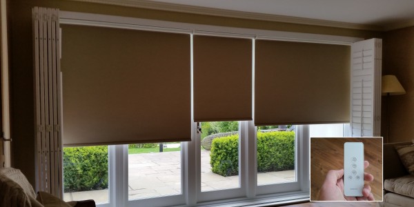 Rechargable Battery Operated Roller Blinds
