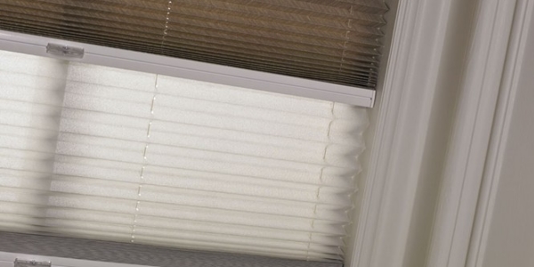 Dual Fabric Pleated Blinds