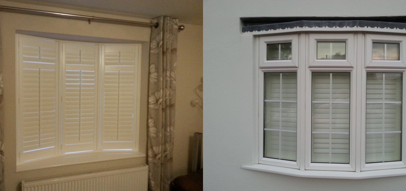 Bay Window Plantation Shutter