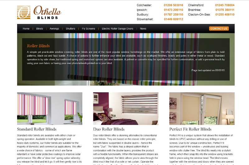 Revamped Roller Blinds page!